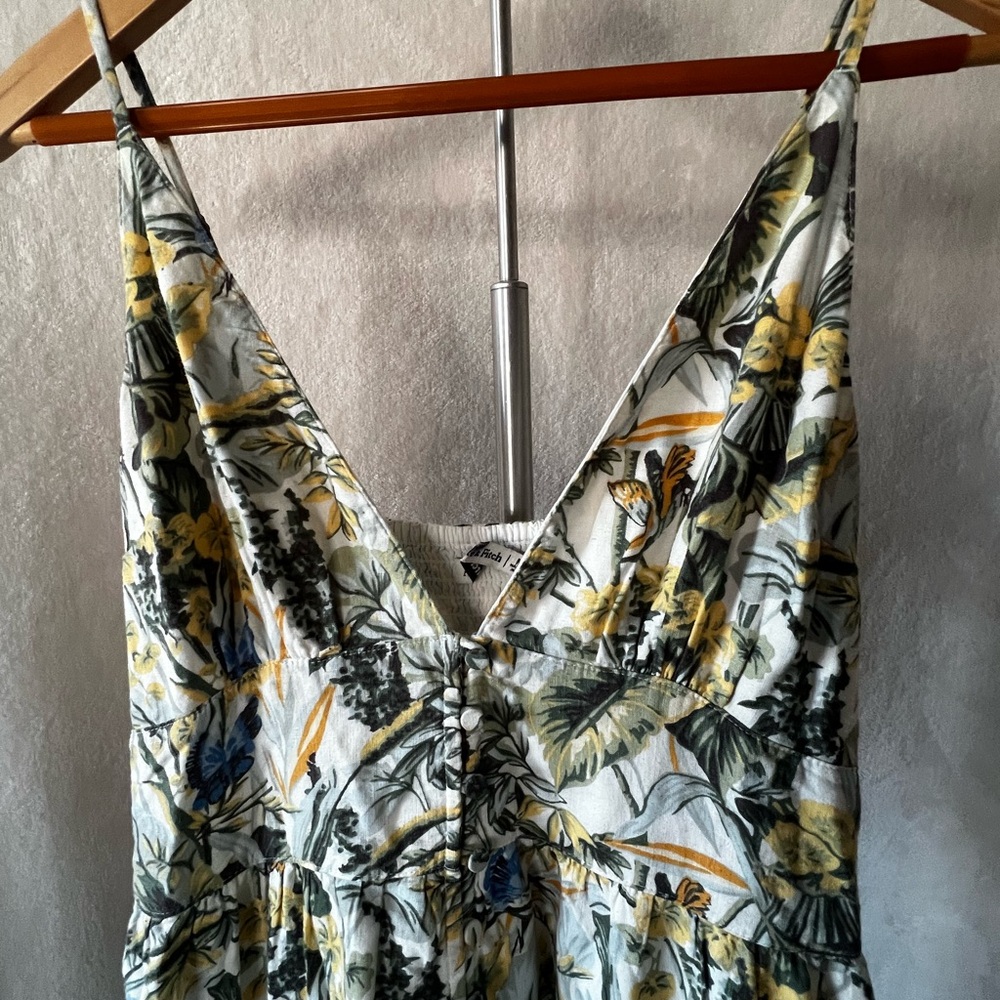 Abercrombie & Fitch White Maxi Dress